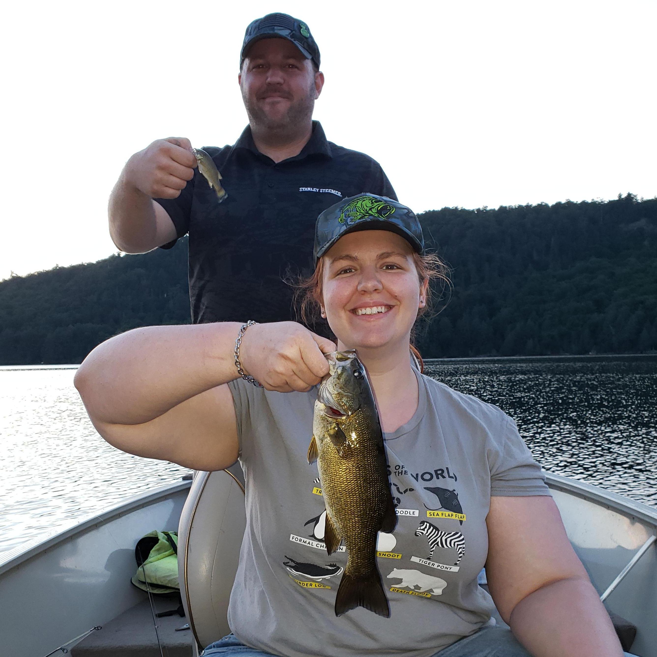 Teaching Chris to fish!