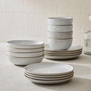 Mill Stoneware 16-Piece Dinnerware Set