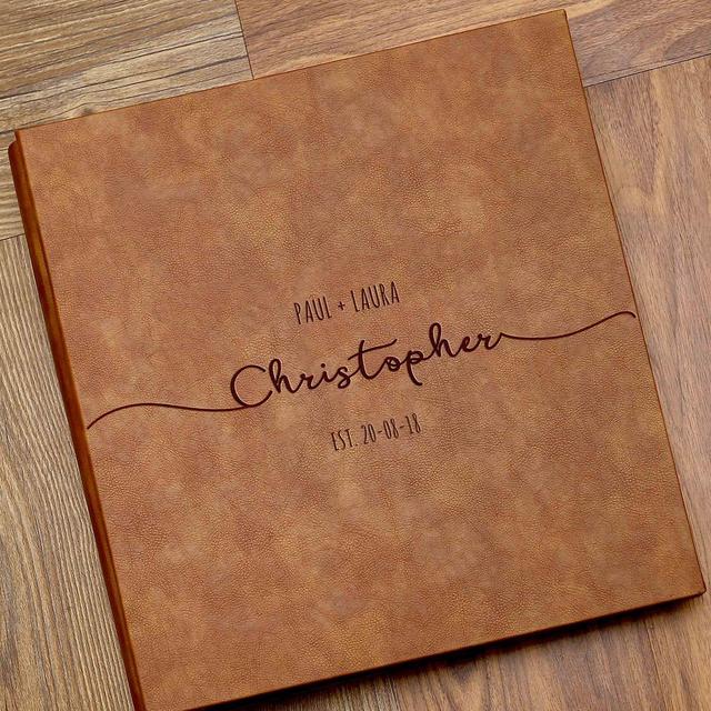 Custom Wedding Photo Album with sleeves /for Maxinum 880 4x6" photos/Bridal gift/Personalised Wedding gifts/Leather Wedding Scrapbook