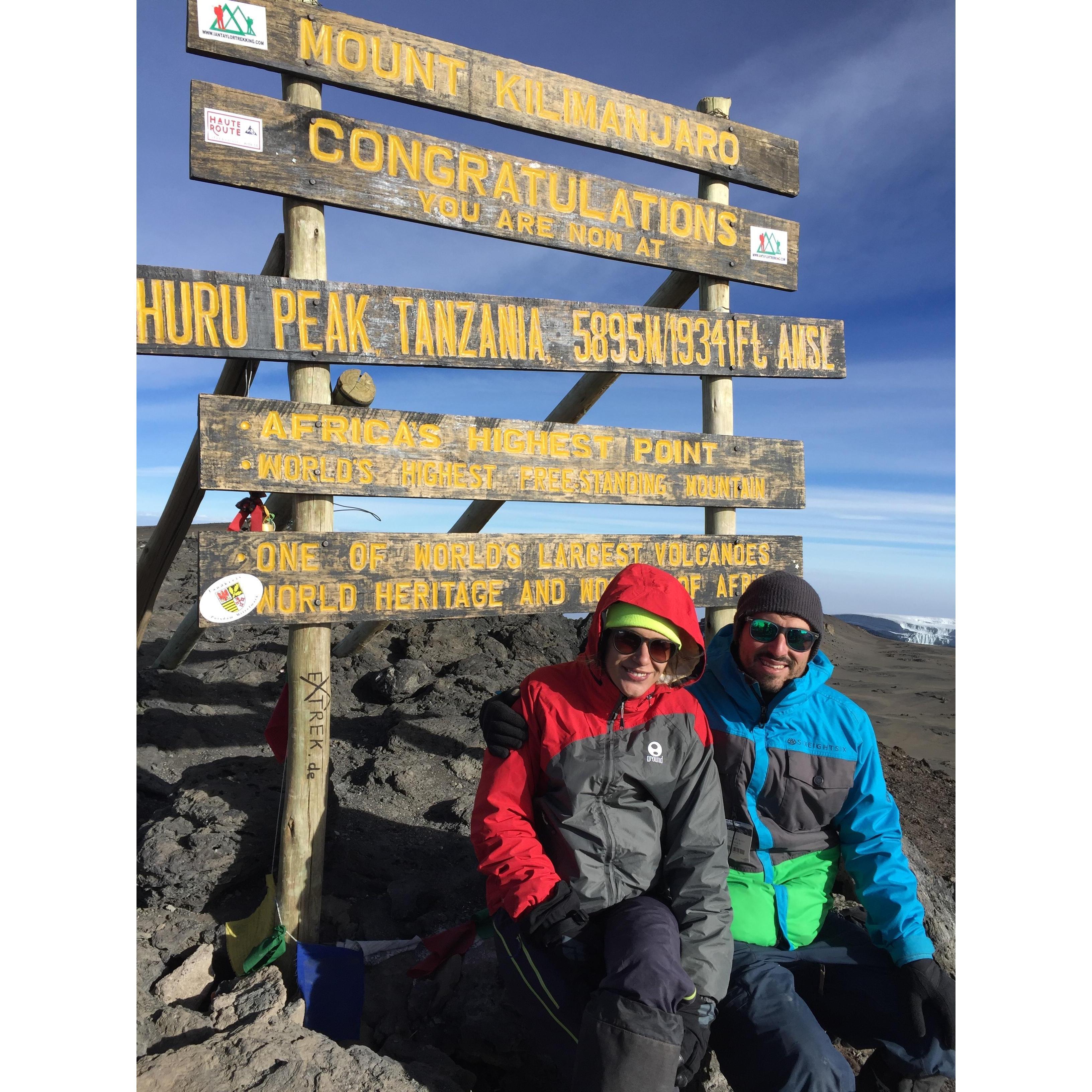 The actual top of Kili!