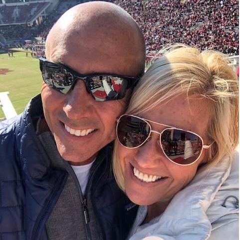 Our first Razorback football game together.