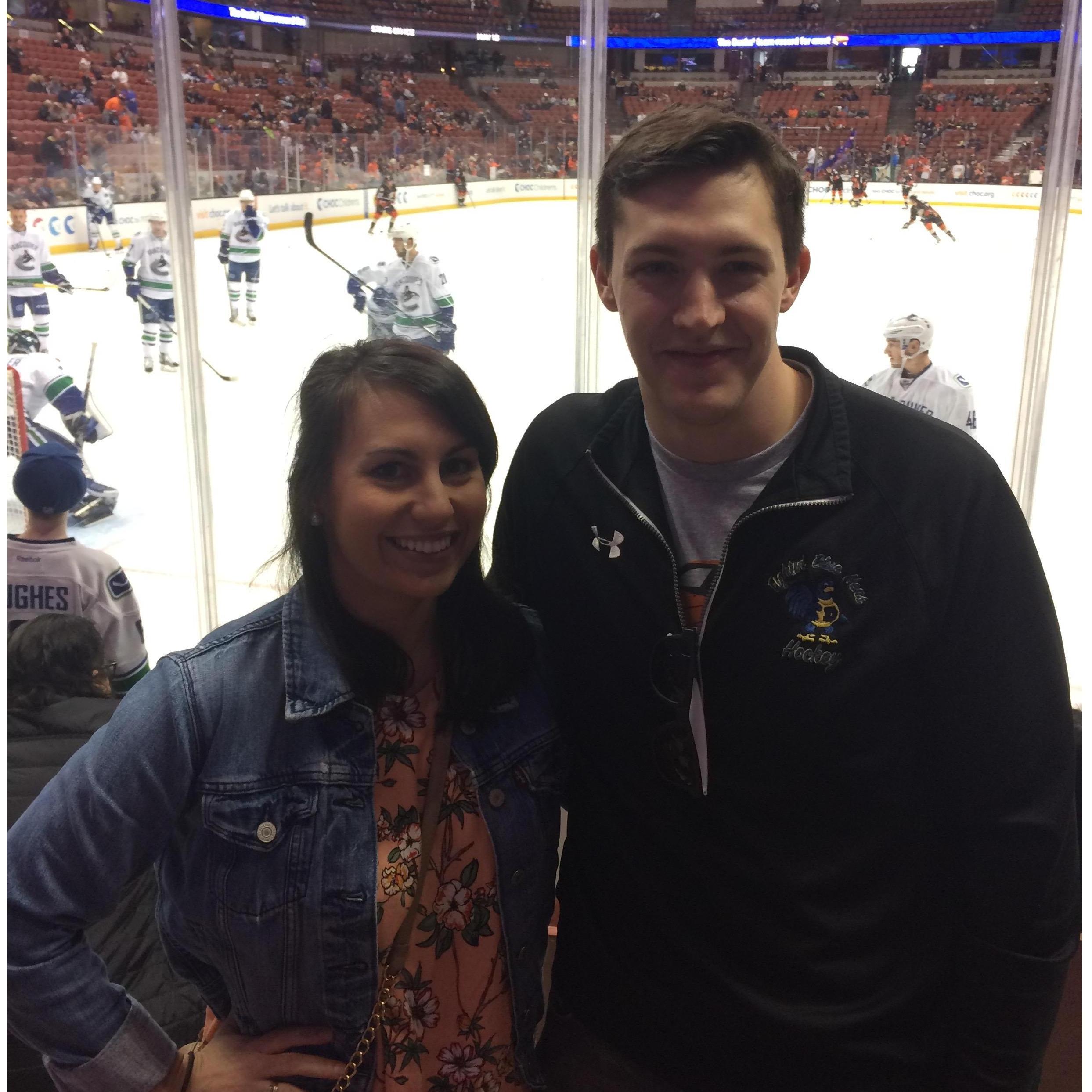 Anaheim Ducks game in California