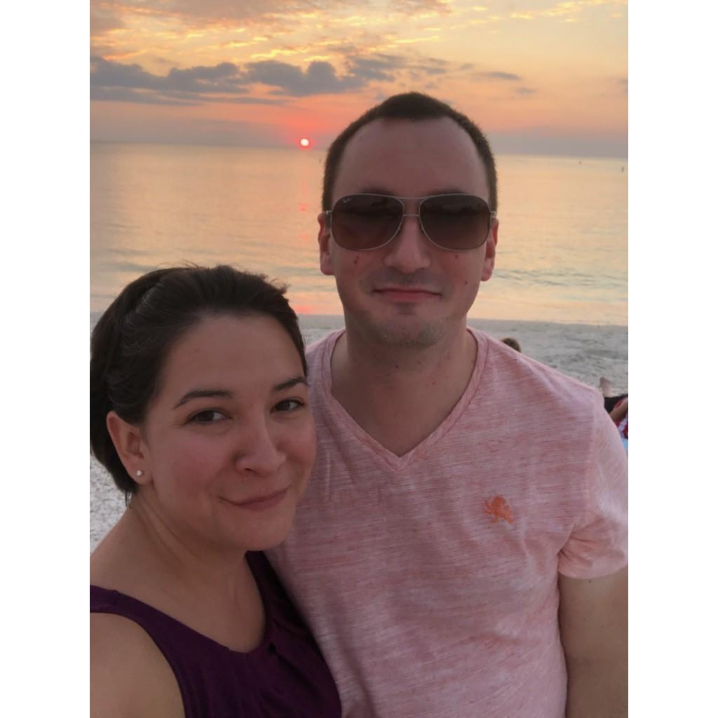 Kevin's first Florida sunset.