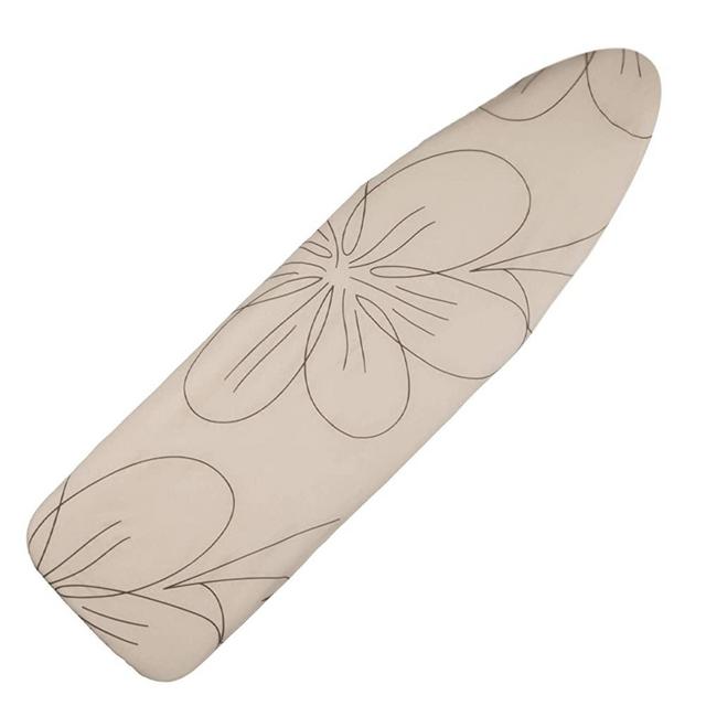 Ezy Iron Padded Ironing Board Cover Thick Padding, Slashes Your Iron Time, Heat Reflective Fits Standard and Large Boards 15" x 54" Premium Heavy Duty Cover and Pad (Beige)