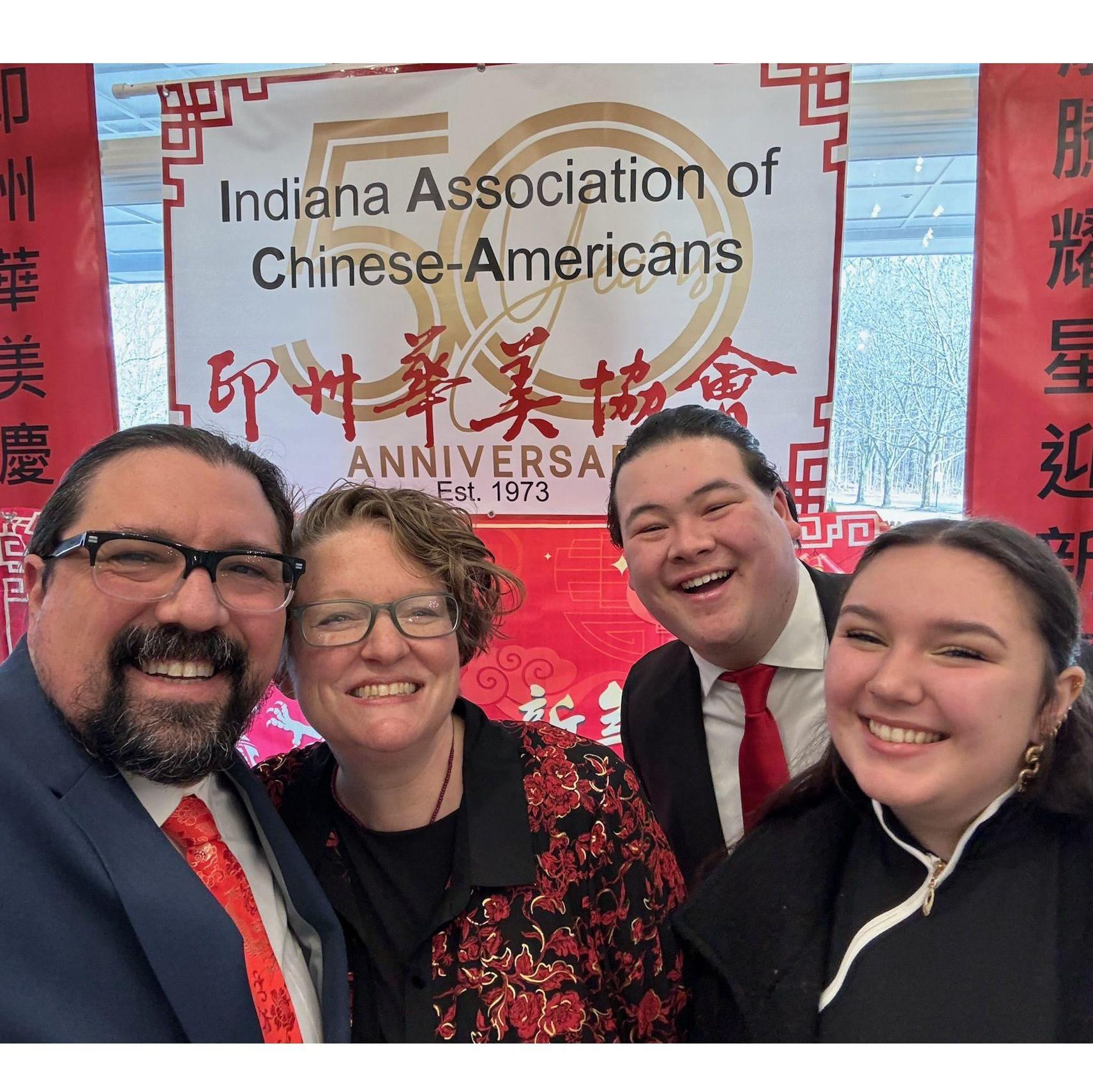 The Bradfords celebrating Lunar New Year 2024 with the Chua's in Indiana