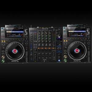 Tanner's CDJ-3000's + Mixer