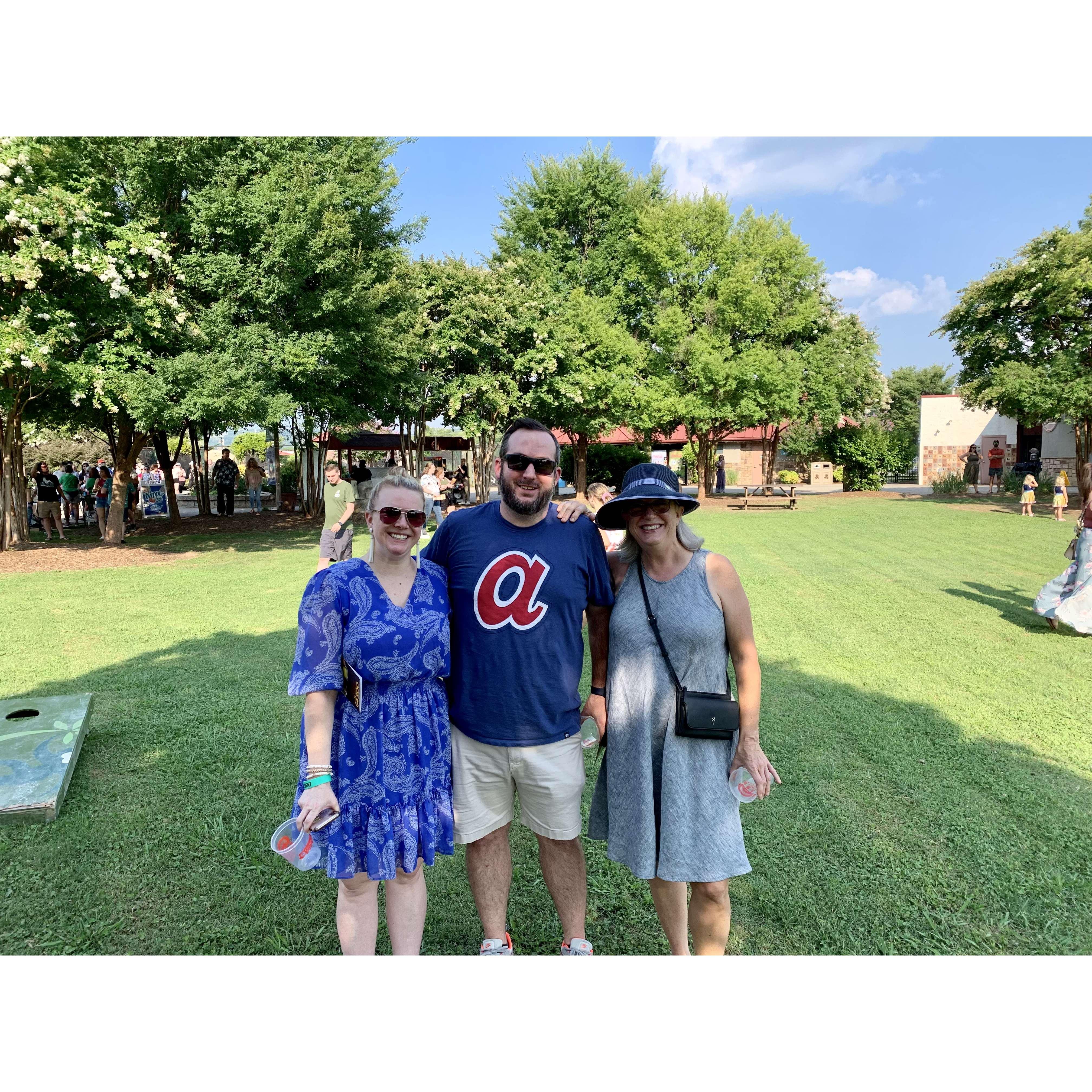 BBQ and Brews at the Chattanooga Zoo with the Mother of the Groom.
