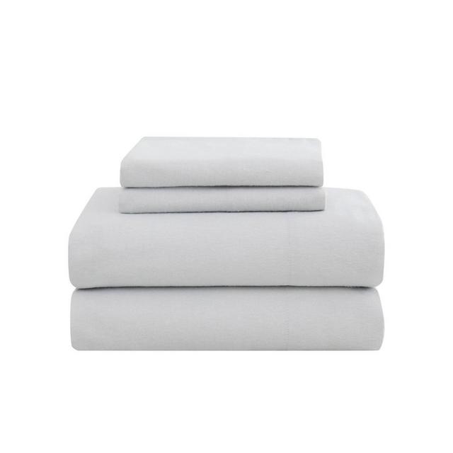 King Flannel Sheet Set Gray - London Fog
