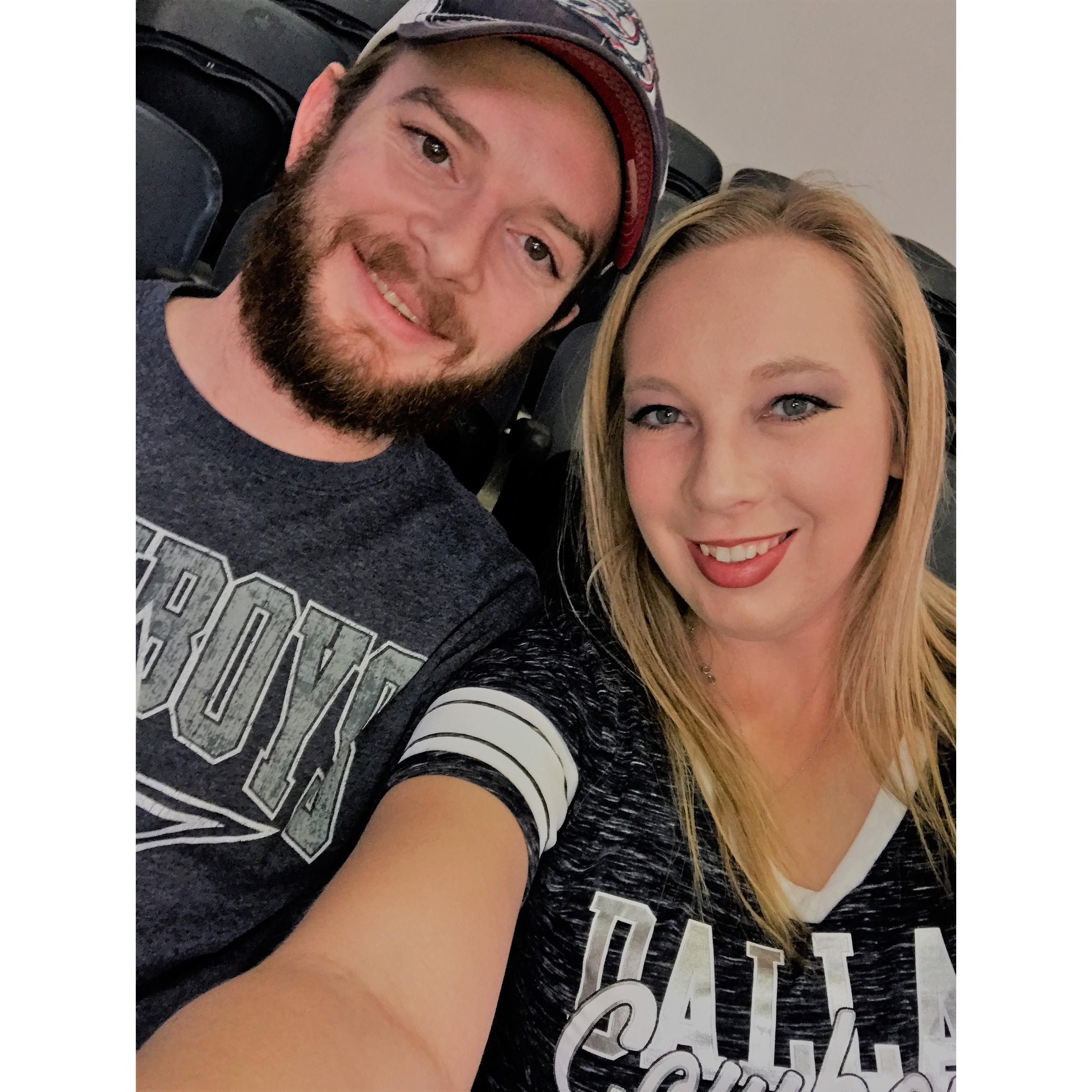 Dallas Cowboys Game the I got him tickets for Christmas