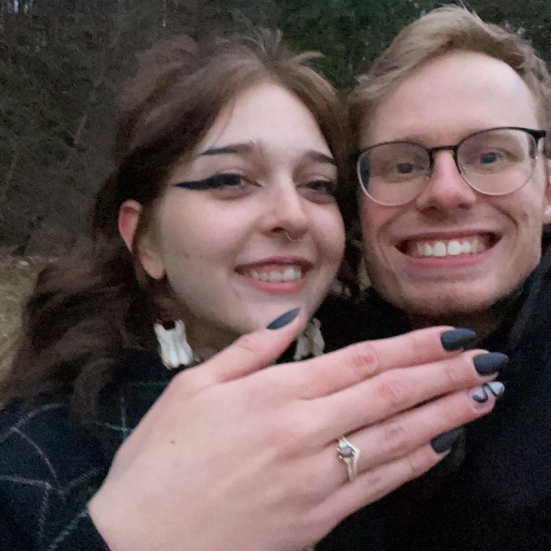 Our first night engaged!