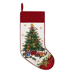 Peking Handicraft Tree with Presents Embroidered Needlepoint Holiday Stocking