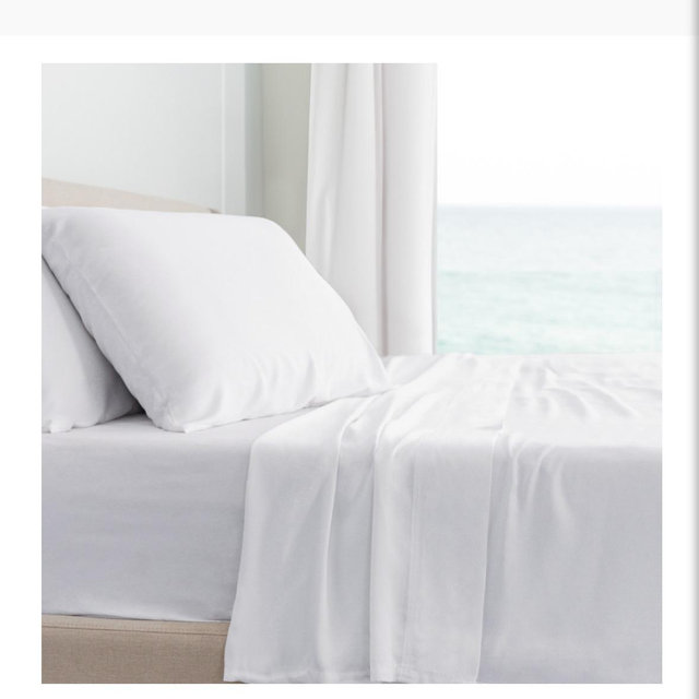 Classic Bamboo Bed Sheet Set - White/King