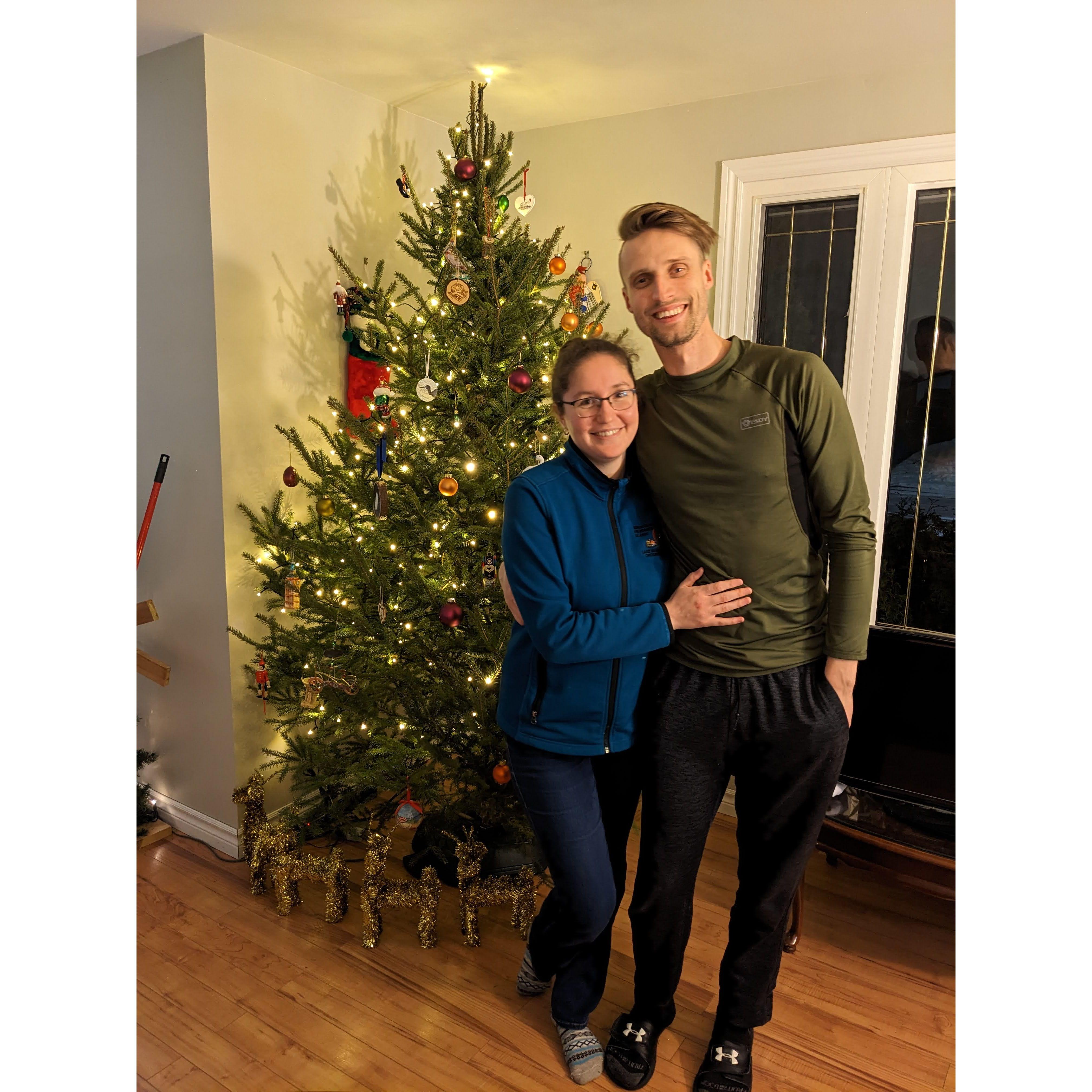 Celebrating our first Christmas after moving to Sault Ste Marie
