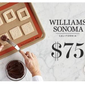 Williams Sonoma Gift Card - $75