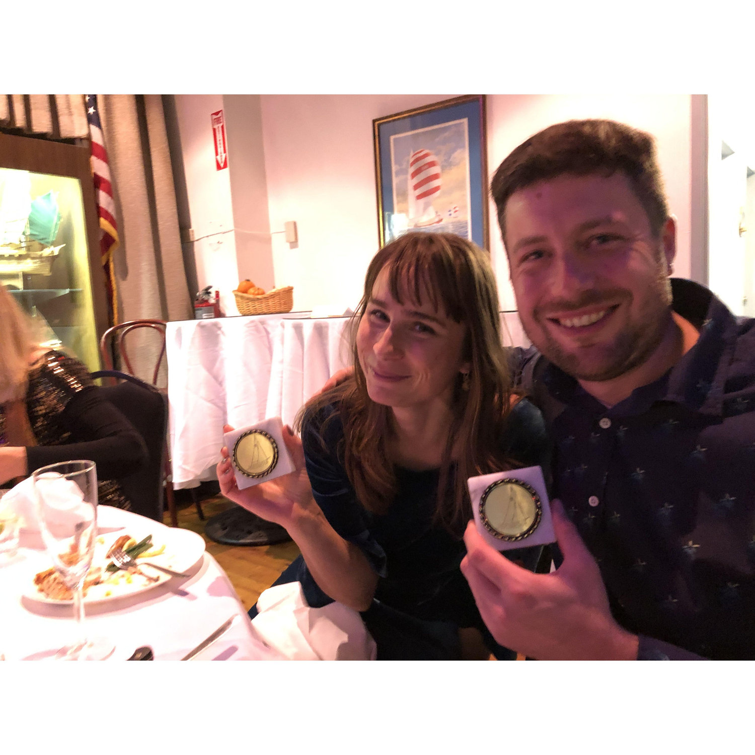 Our first Commodore's Ball together (we won trophies! 2019)