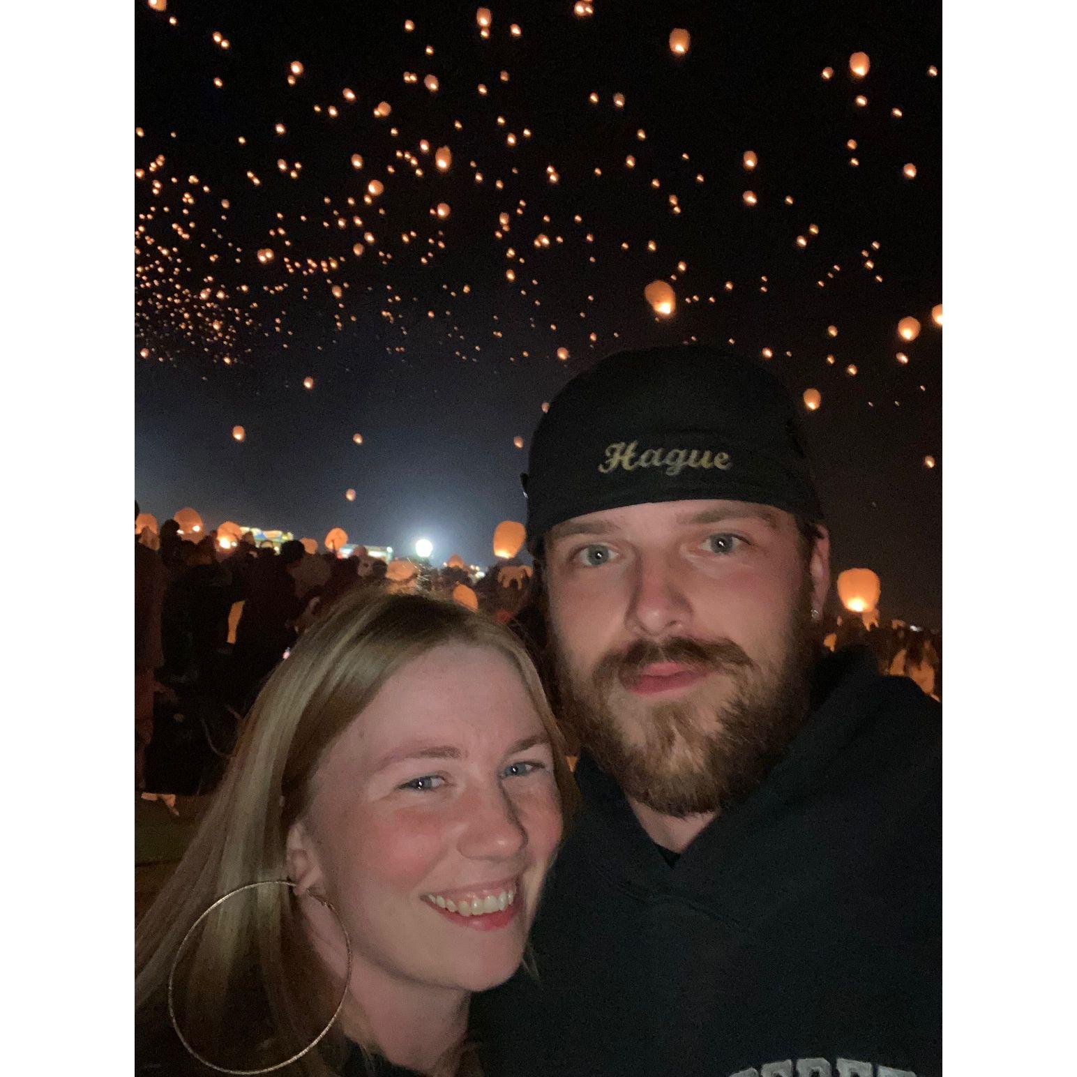 We got to witness the lantern festival in the Poconos.