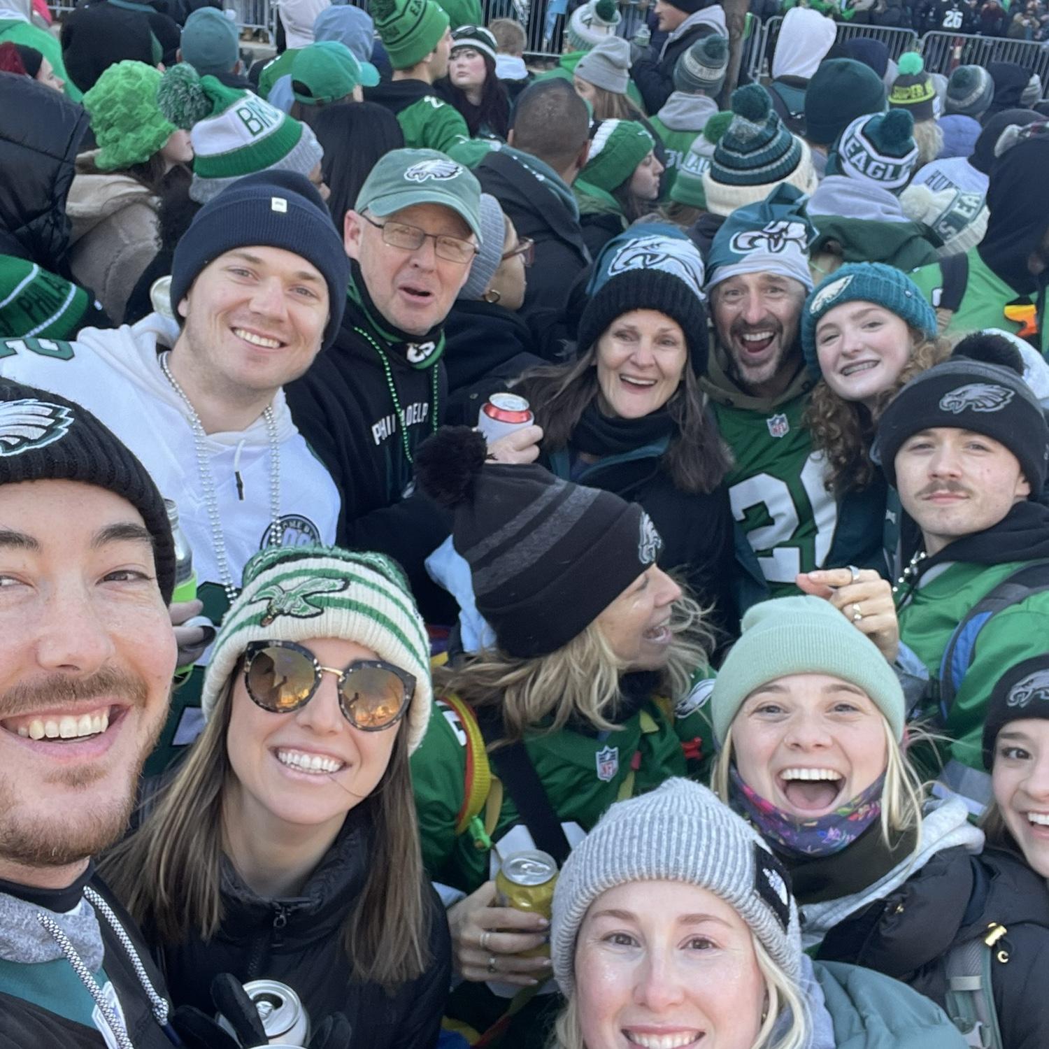 The Reigels at the Super Bowl Parade!