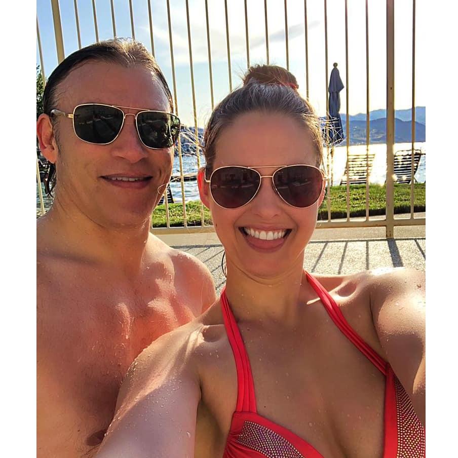 Jeff and I love our hot tub time!