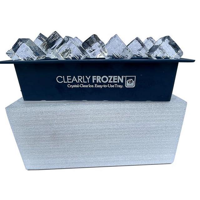 ClearlyFrozen High Capacity (21 x 1.3 Inch) Home Clear Ice Cube Tray/Ice Cube Maker with Multi-Size Mold Design Expandable to 21 1.3 x 1.3 x 2 Inch Ice Rectangles