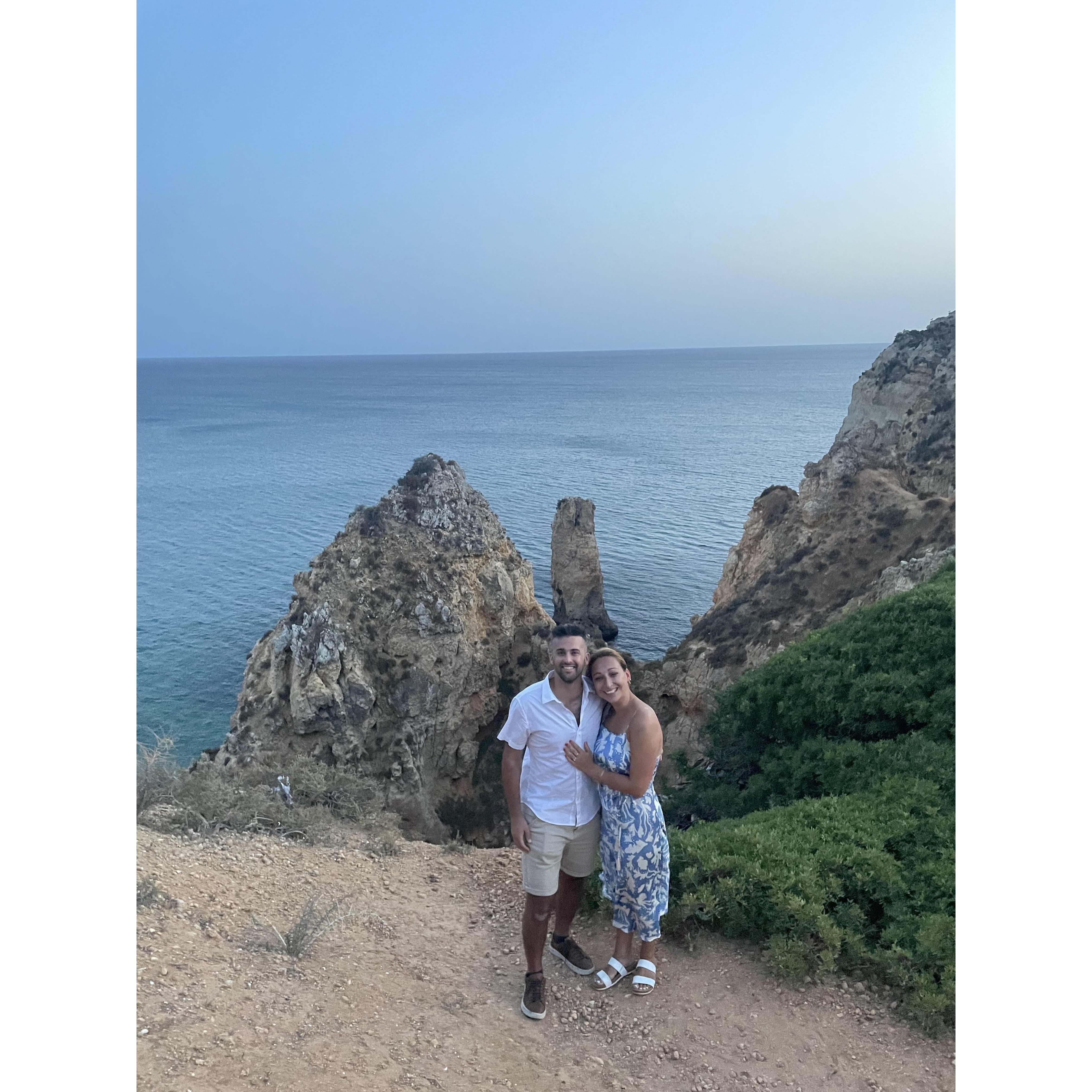 The spot where we got engaged, Ponte de Piedade in Lagos, Portugal.