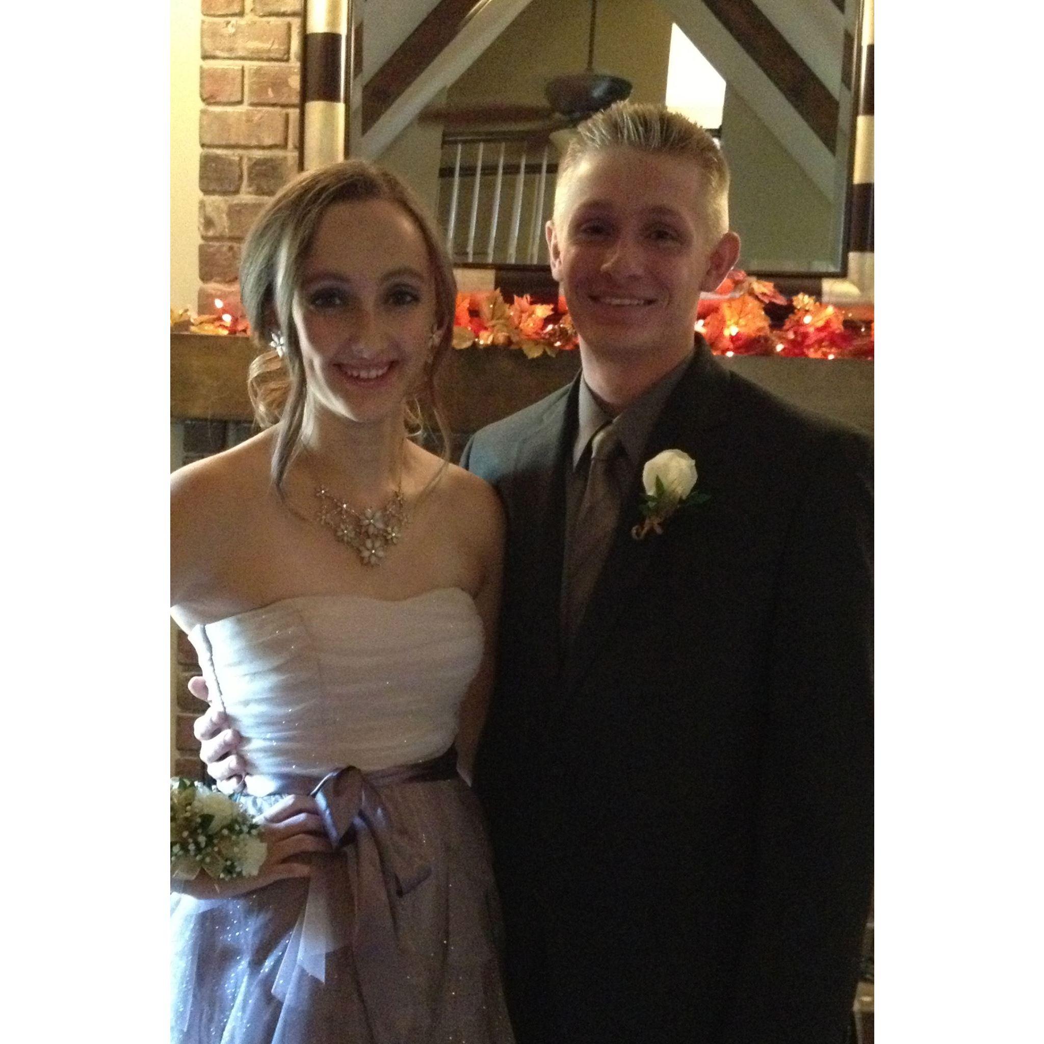 Our first dance together (Junior year Homecoming)