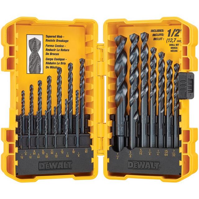 DEWALT 21-Pack Black Oxide Twist Drill Bit Set