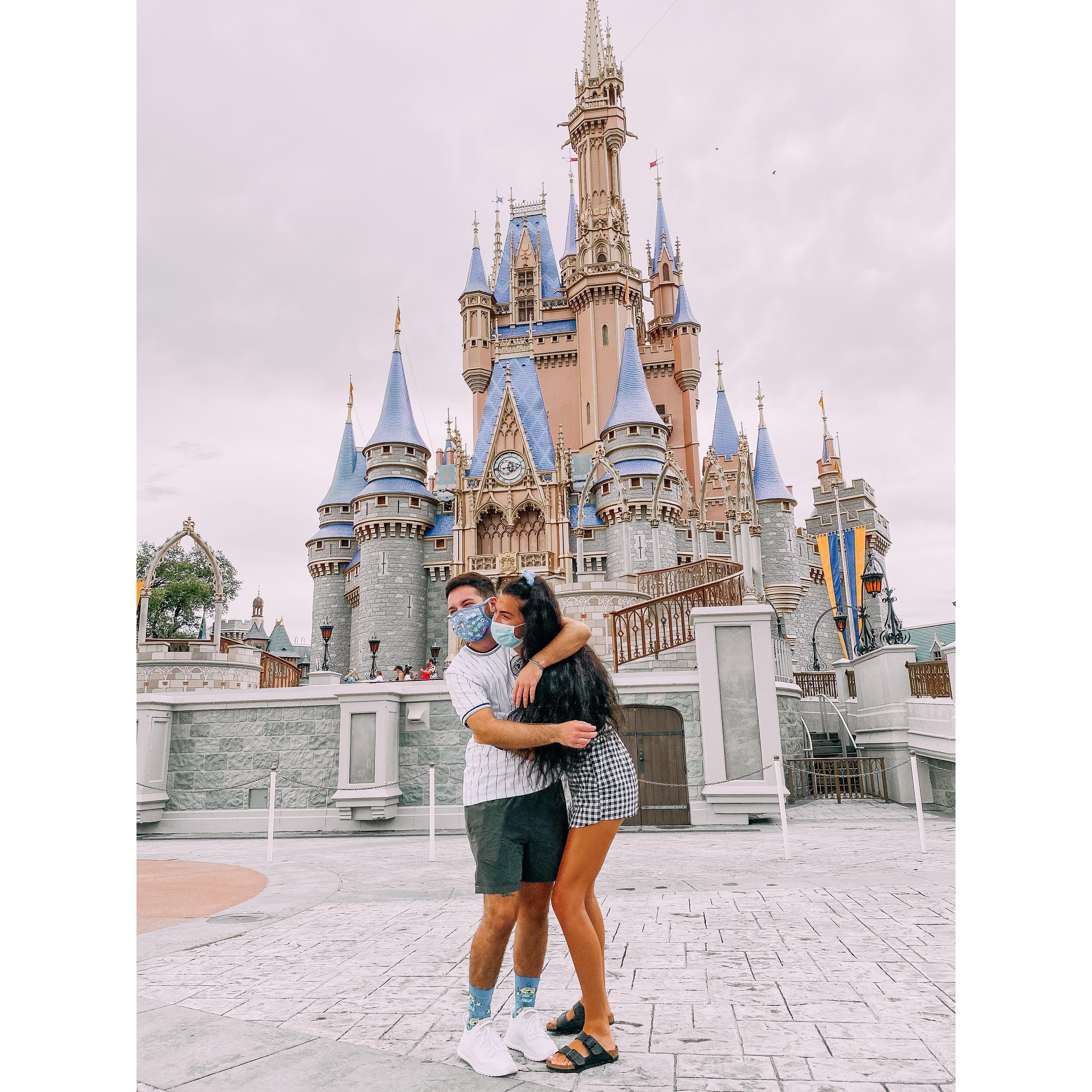 Back at the parks when they reopened from the COVID-19 shutdown.