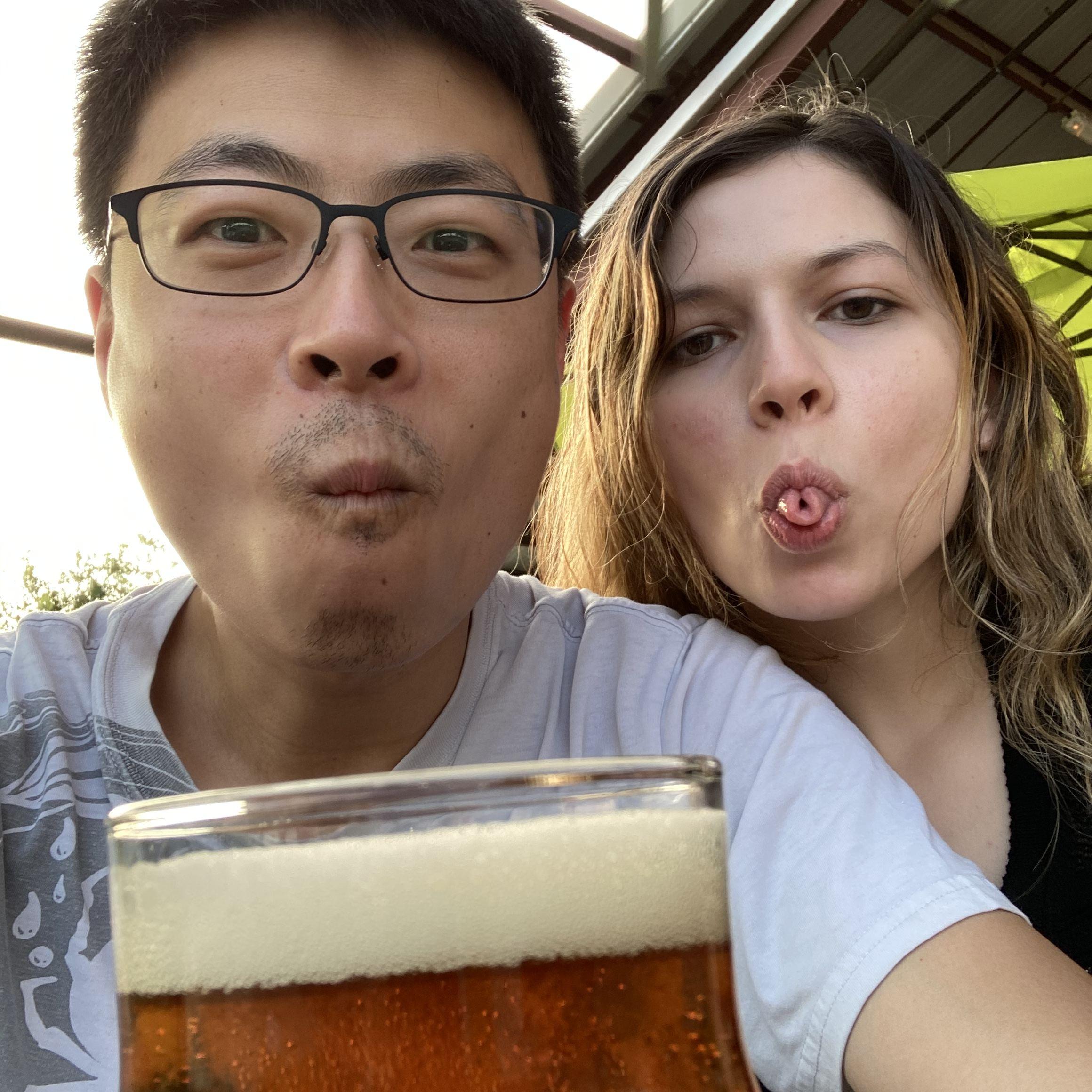 Morgan's birthday at St. Arnold's Brewery in Houston