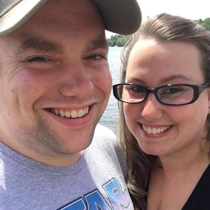At Lake Carmi boat launch-before our first camping trip