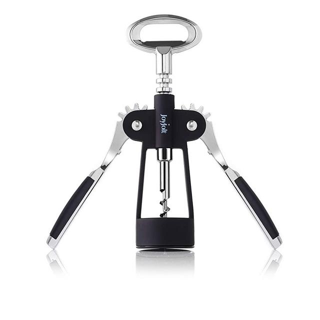 JoyJolt Bottle Opener – Heavy Duty Metallic Wine Openers – Multipurpose Corkscrews for Wine Bottles and Beer – Ergonomic and User Friendly – Ideal for Home Use, Bar, Restaurant
