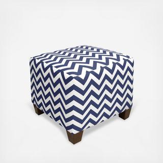 Chevron Square Ottoman