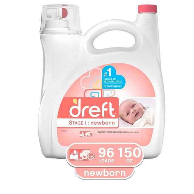 Dreft Stage 1: Newborn HEC Liquid Detergent - 150oz