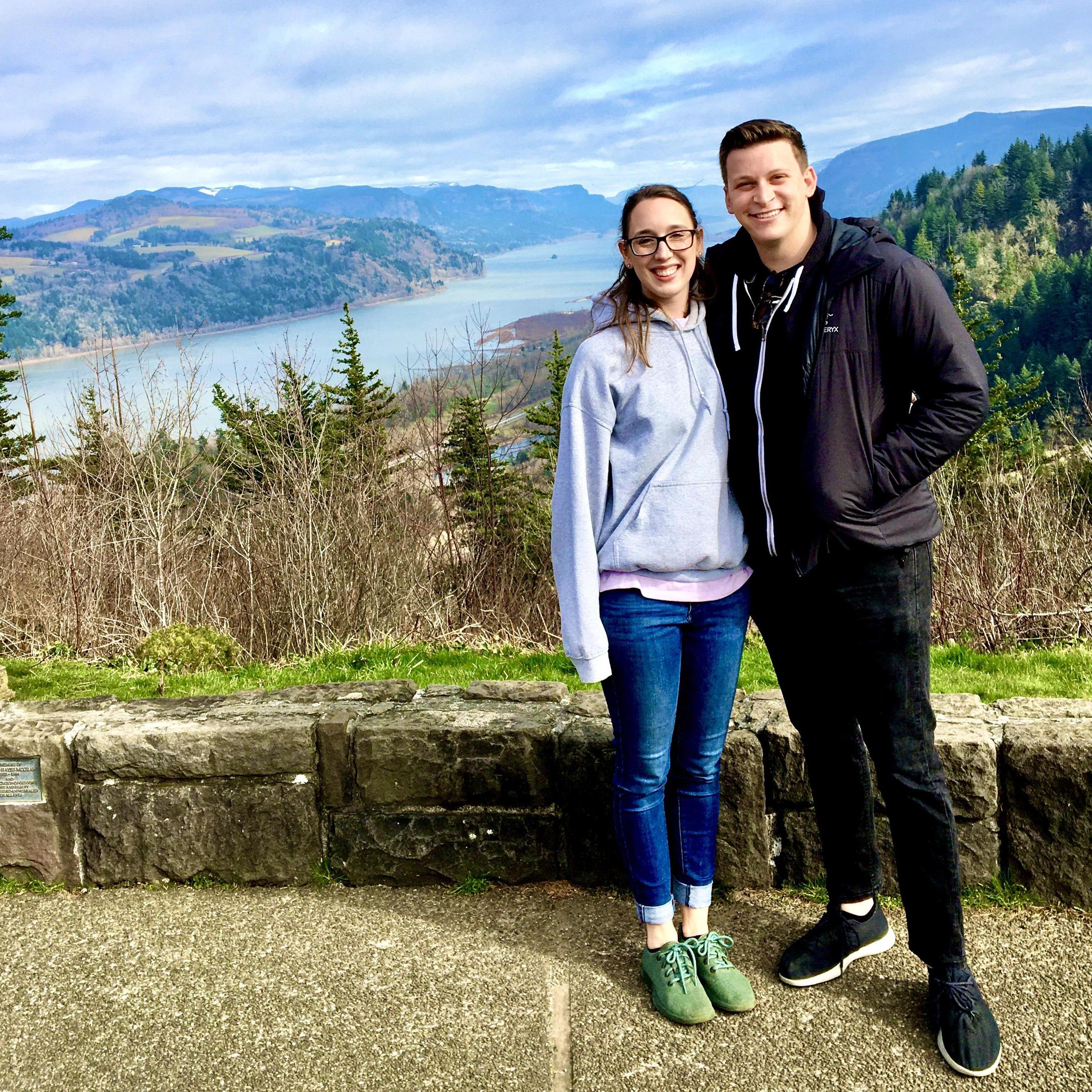 At the Columbia River Gorge in Oregon, February 2020
