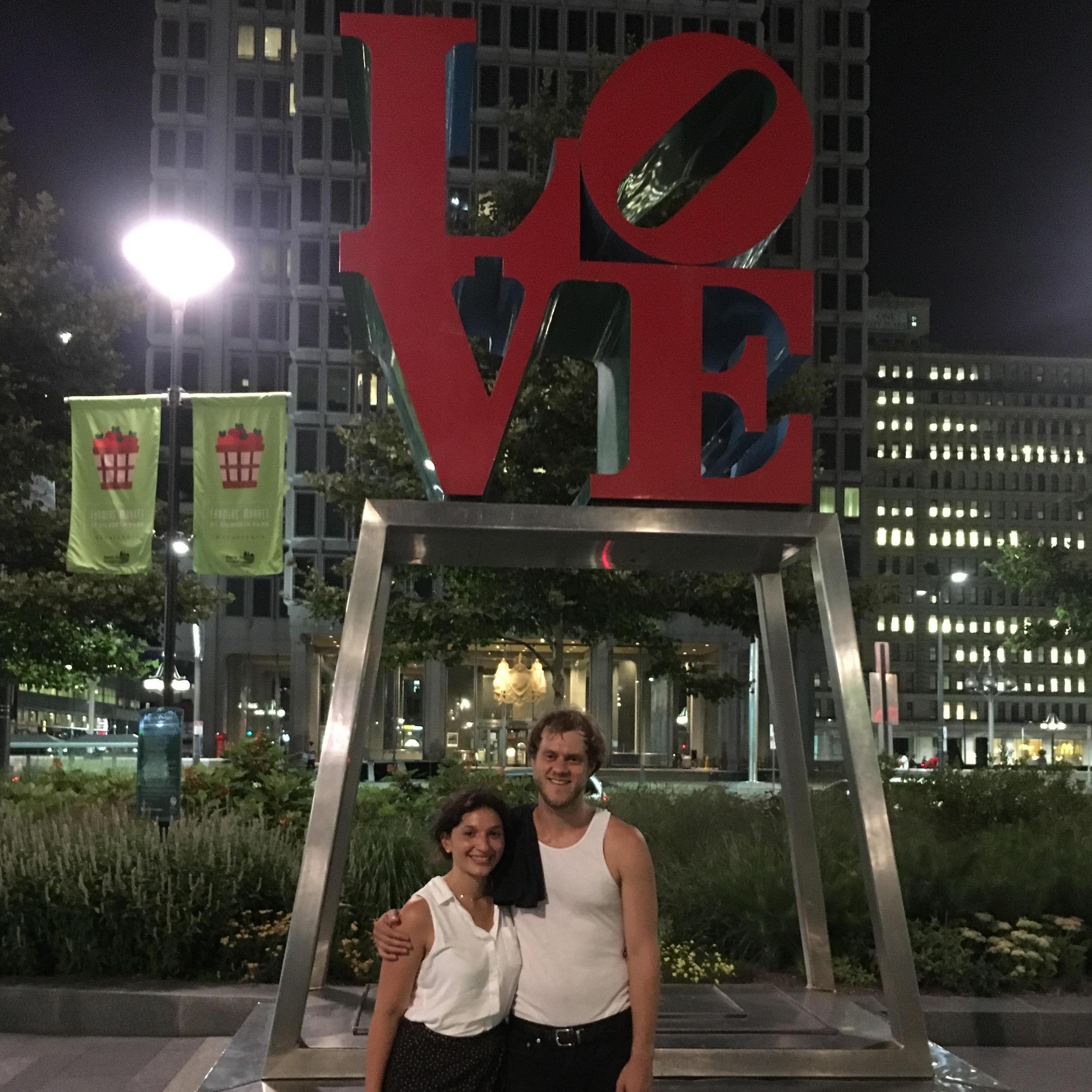 We visited LOVE Park in Philadelphia, July 2016.