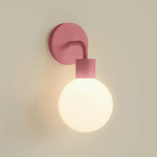 Dusty Rose Poplight: Cord free, Rechargeable Wall Lighting