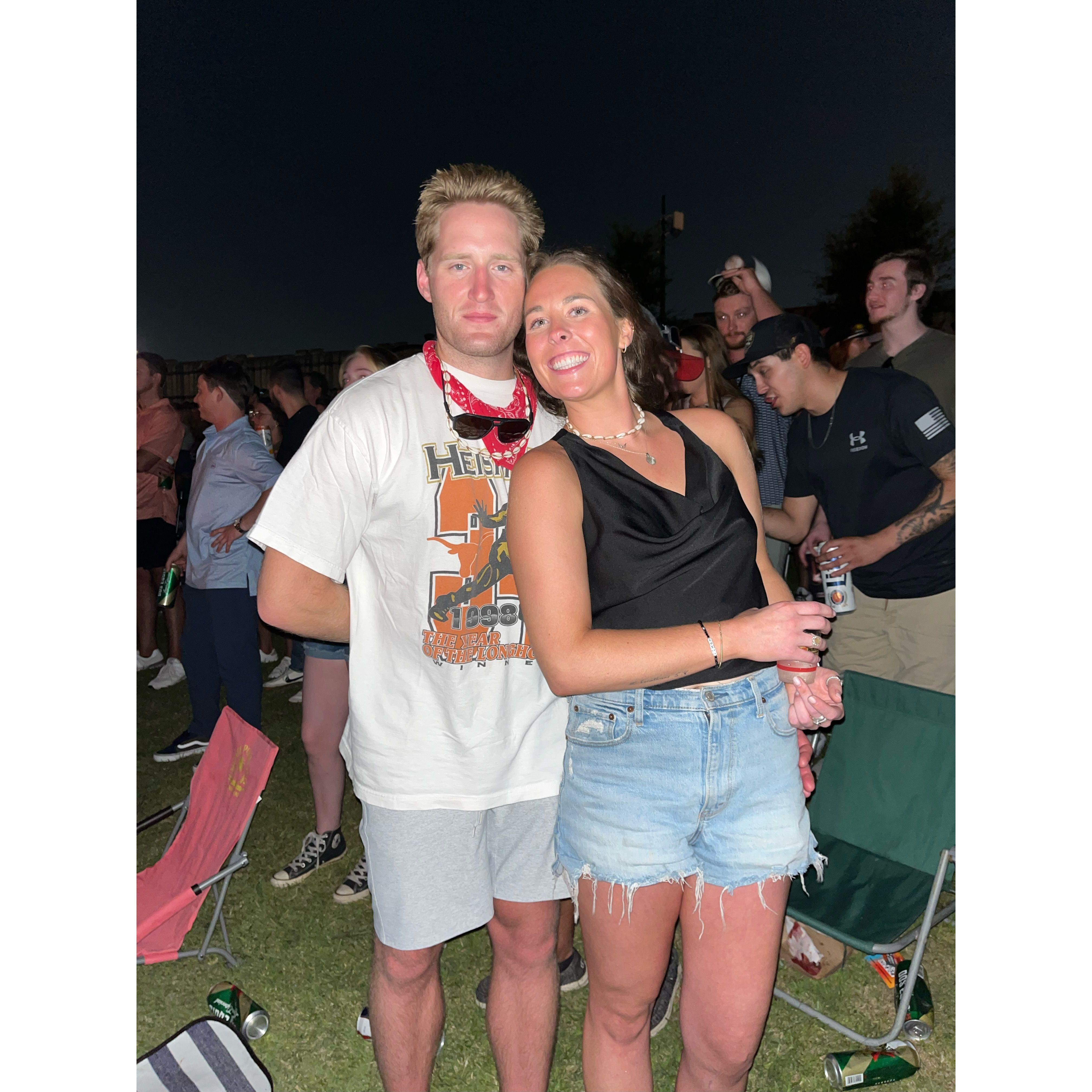 The infamous Nickelback concert when we had kissed the night before and NO ONE knew yet and I was freaking the freak out on the inside!!!!