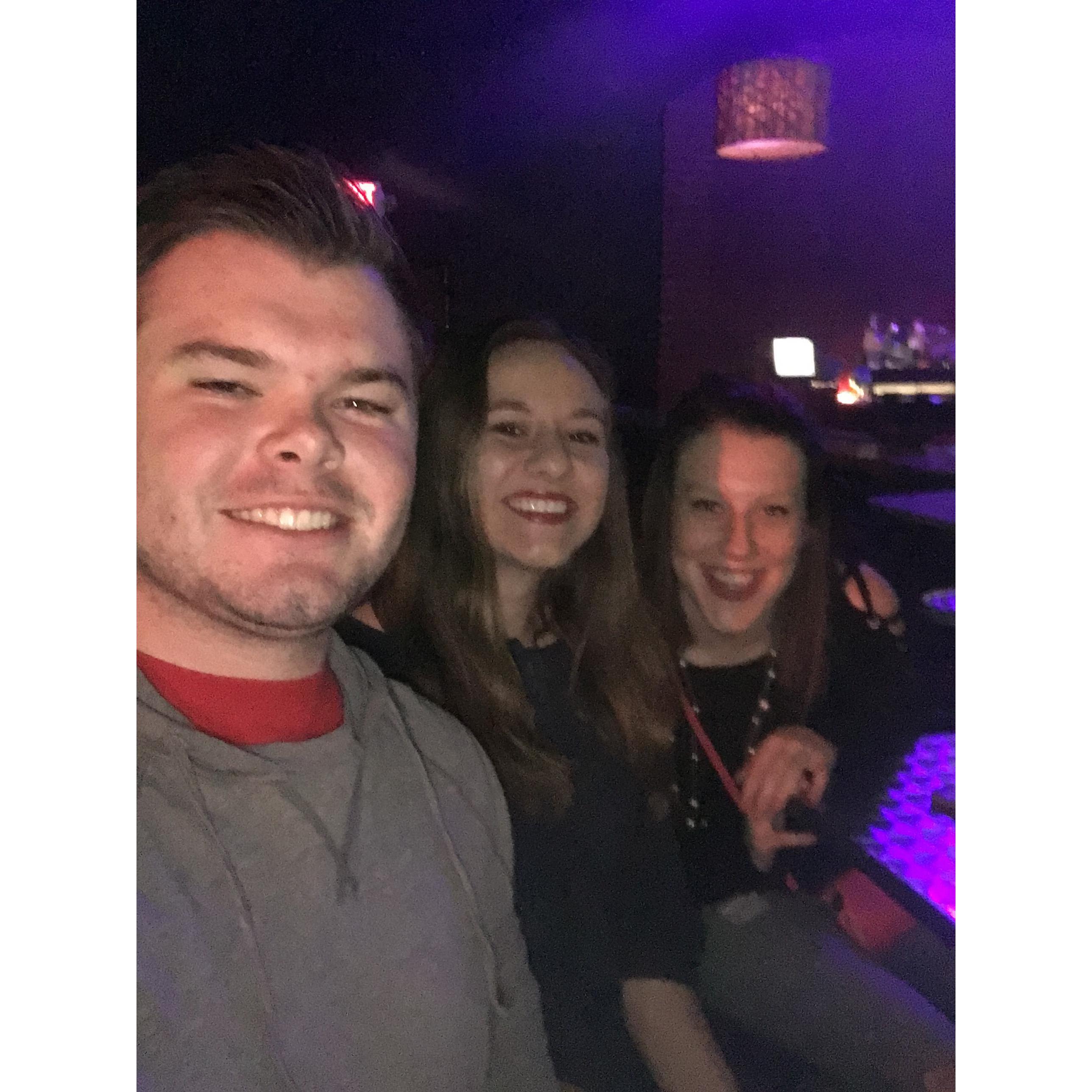 Our one and only time at a club together :)