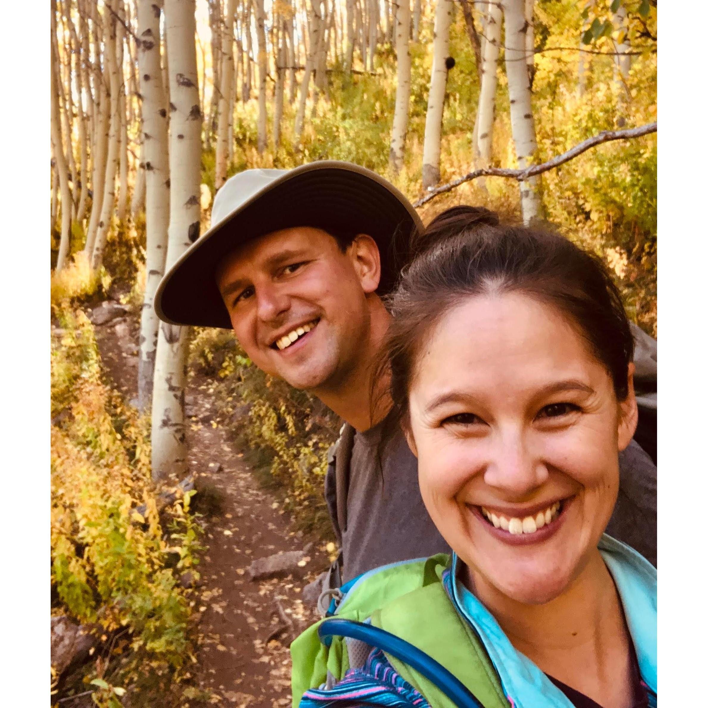 Fall in CO is very colorful! Rocky Mountain National Park is about 90 minutes away and we're so thankful to be able to explore this beautiful place together any time of the year!
