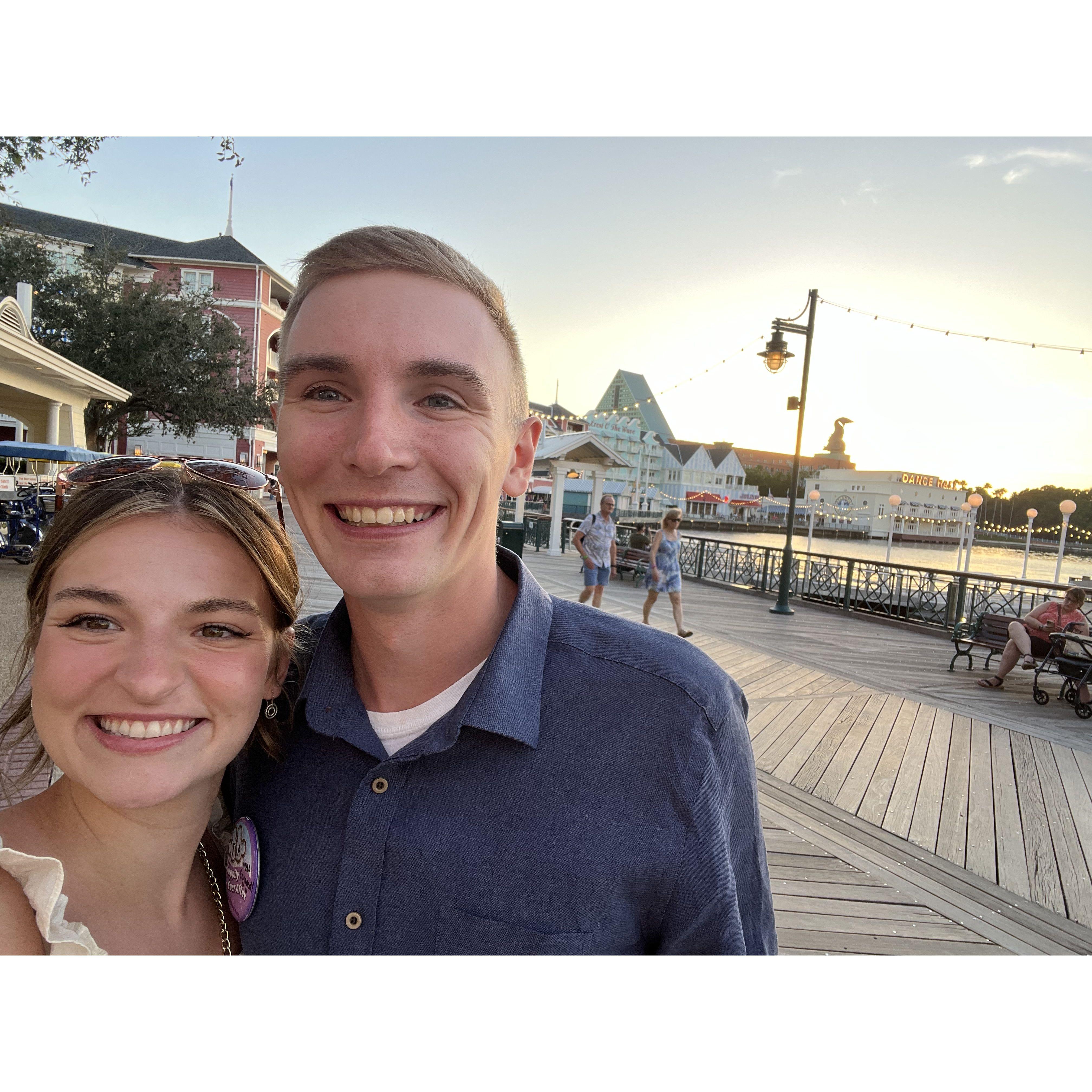 Engagement celebration dinner in Disney!