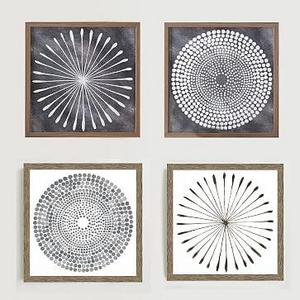 WEST ELM - Framed Print - Watercolor Burst