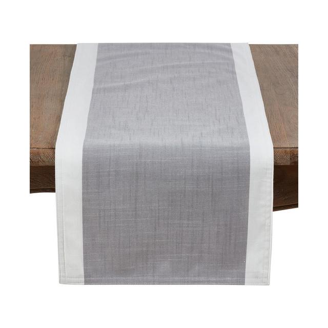 Saro Lifestyle Poly Runner with White Band Border