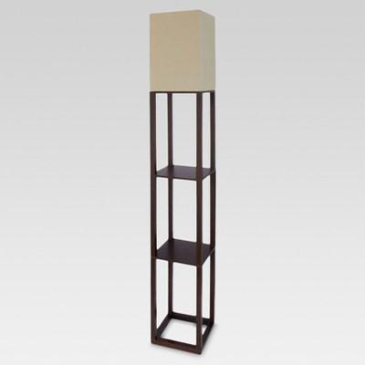 Shelf Floor Lamp Brown Includes Energy Efficient Light Bulb - Threshold™