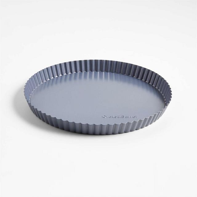 Crate & Barrel 10" Slate Blue Tart Pan with Removable Bottom