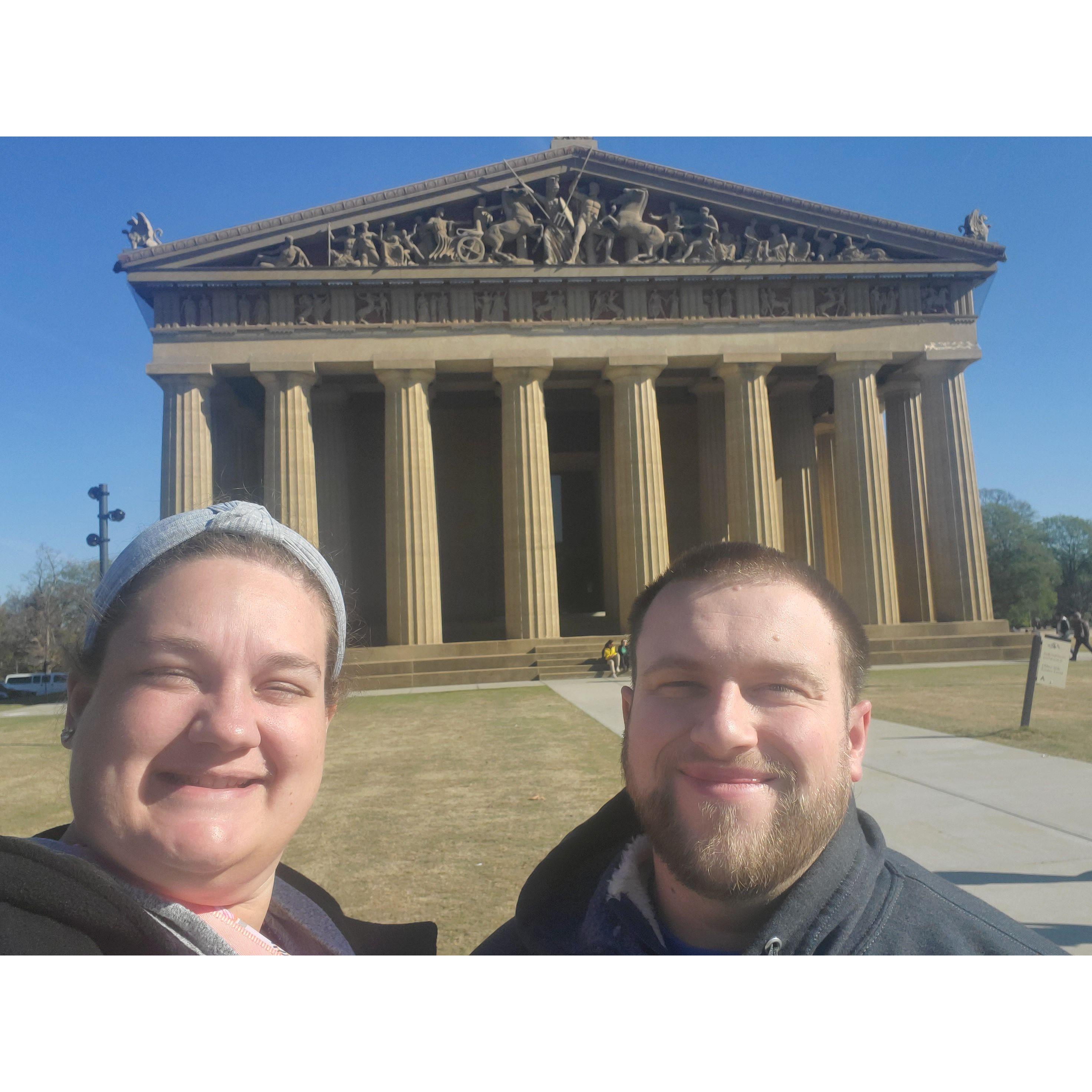 We can pretend we went to Greece but it was really the Parthenon recreation in Nashville