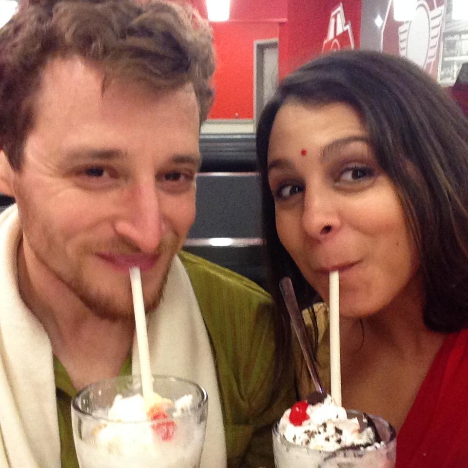 Diner shakes on Diwali! #withaBindiontop