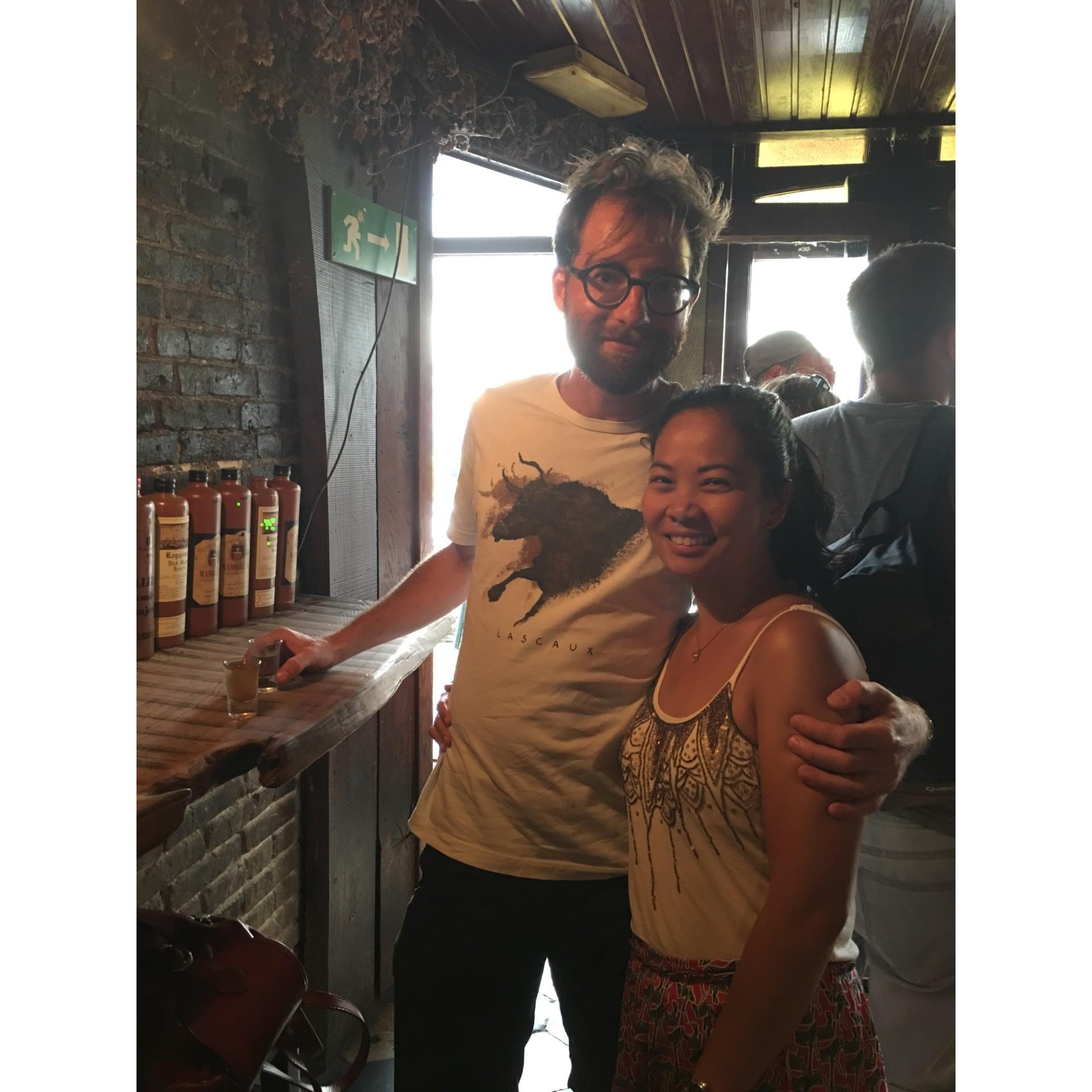 Beating the surprisingly hot Belgian summer heat with a visit to 't Dreupelkot: the very first bar I ever visited in Belgium in 2012