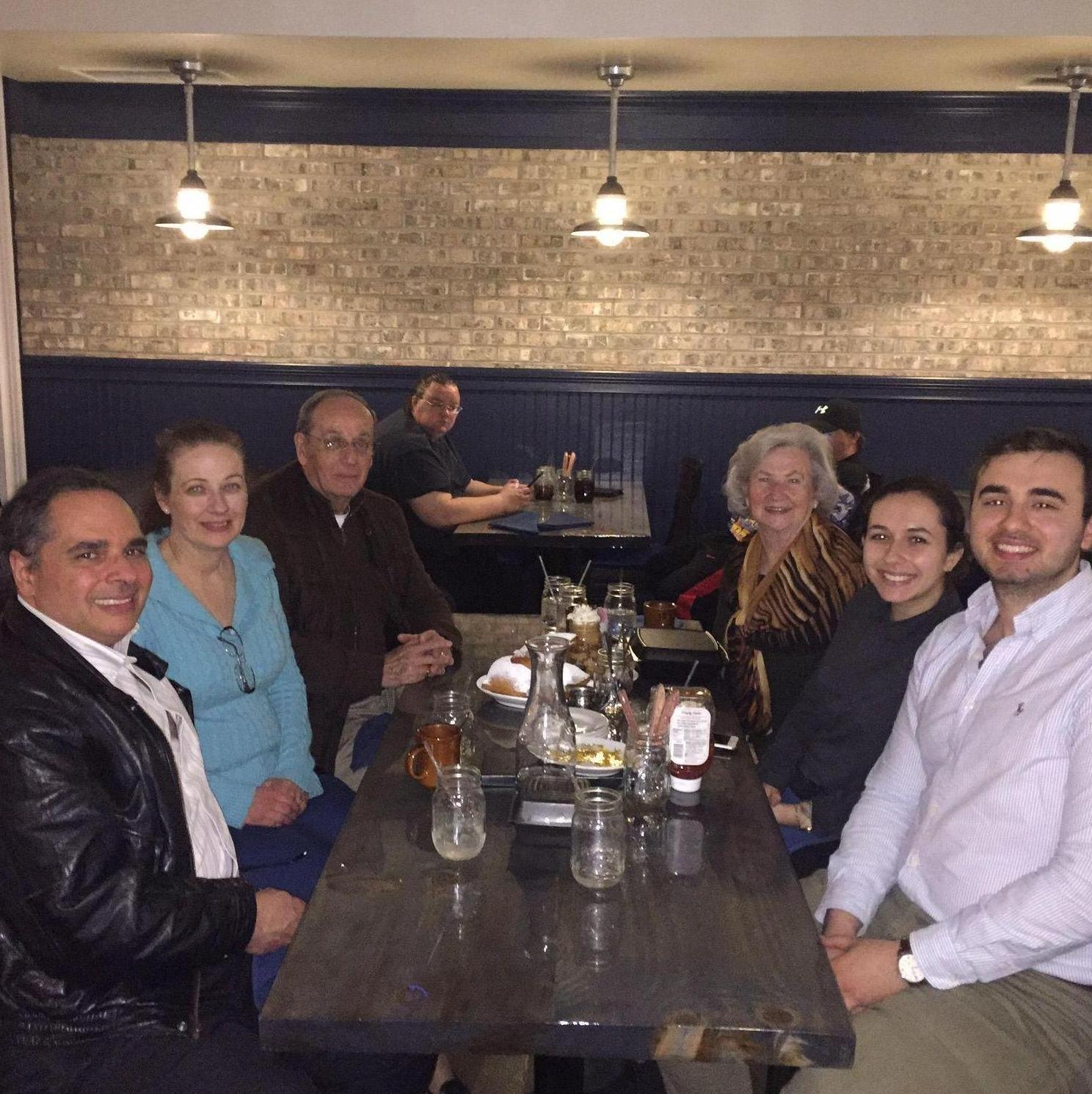 Dinner at one of our favorite restaurants, the Bayou