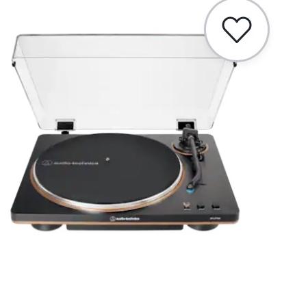 Audio-Technica - AT-LP70X-BZ Fully Automatic Belt-Drive Turntable - Black/bronze