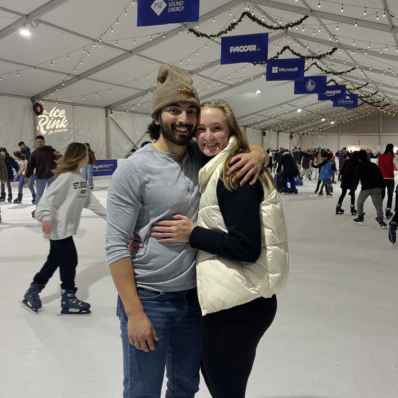 Winter date at the skating rink!