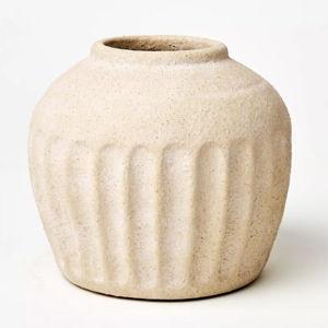 Carved Ceramic Vase - Threshold™ designed with Studio McGee, 7"